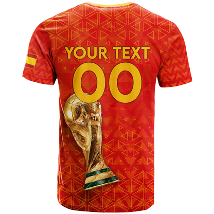 Custom Spain T Shirt Football 2022