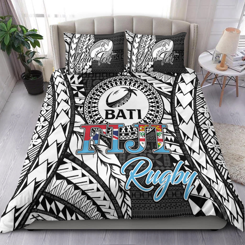 (Custom Personalised) Fiji Rugby Bati Tapa Pattern Bedding Set