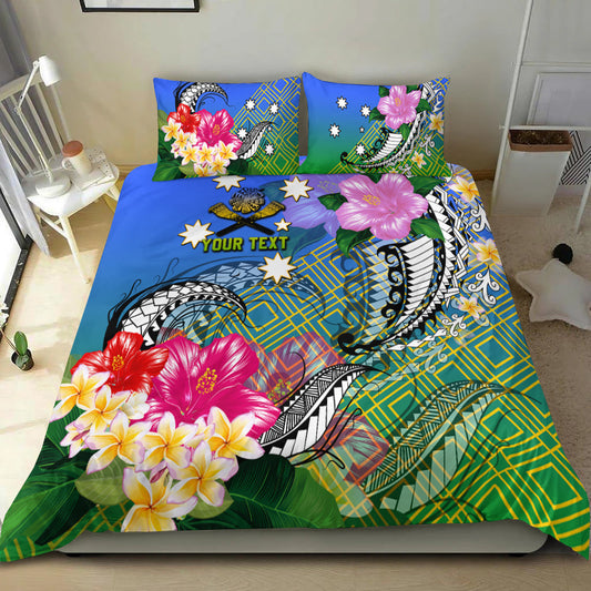(Custom Personalised) South Sea Islanders Kanakas Hibiscus Polynesia Bedding Set