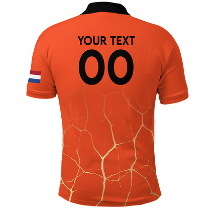 Custom Netherlands Polo Shirt Football 2022