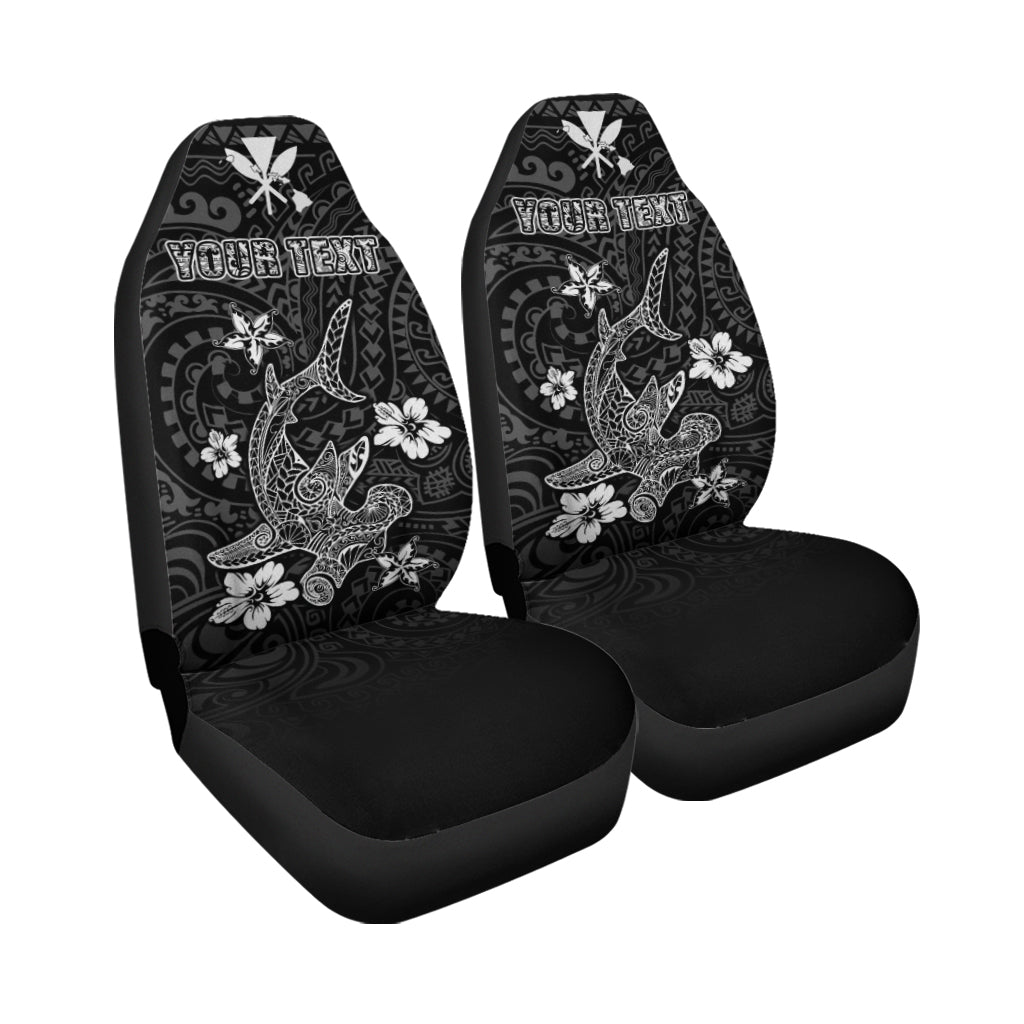 (Custom Personalised) Hawaii Hammerhead Shark Hibiscus Hawaii Pattern Car Seat Covers