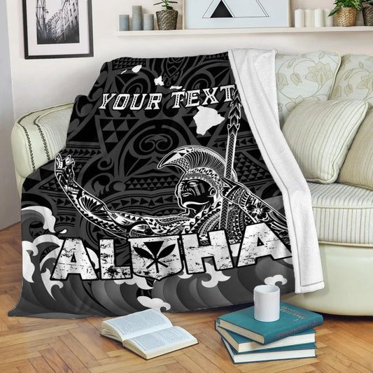 Custom Personalised Hawaii King Kamehameha Aloha Hawai'i Nei Blanket