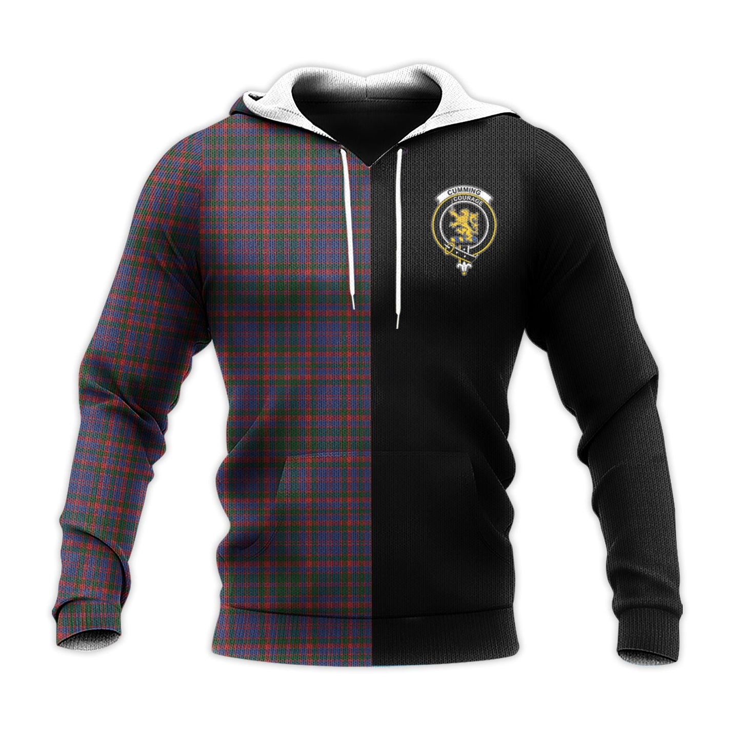 Printivon Cumming Tartan Personalize Half Hoodie