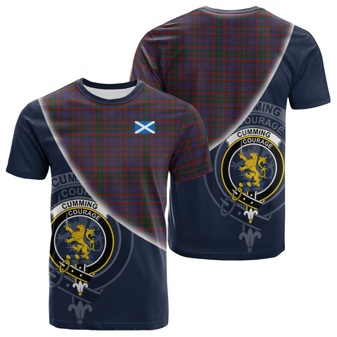 Printivon Cumming Tartan Scottish Crest T Shirt