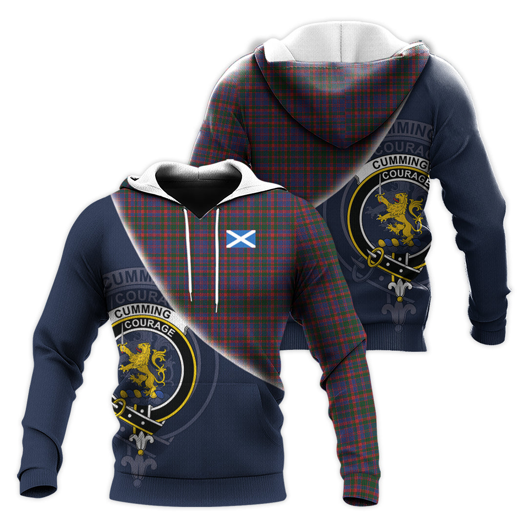 Printivon Cumming Tartan Scottish Crest Hoodie
