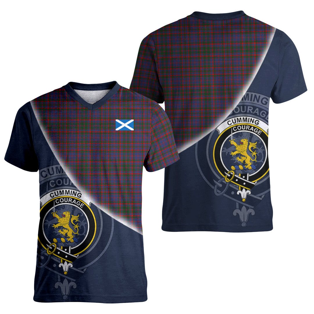 Printivon Cumming Tartan Scottish Crest T Shirt