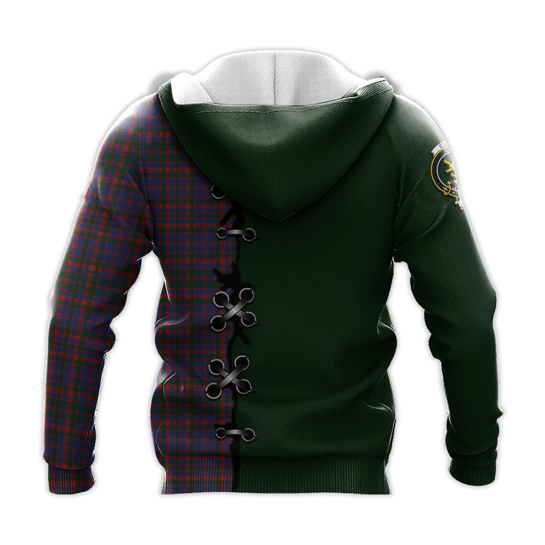 Printivon Cumming Tartan Hoodie Lion Rampant And Celtic Thistle Style
