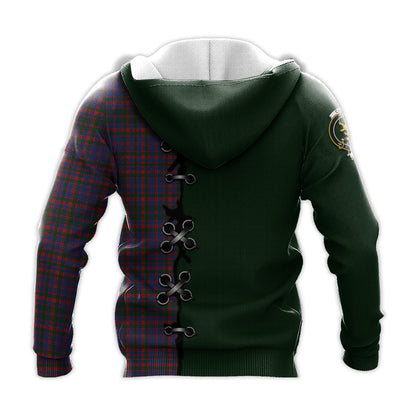 Printivon Cumming Tartan Hoodie Lion Rampant And Celtic Thistle Style