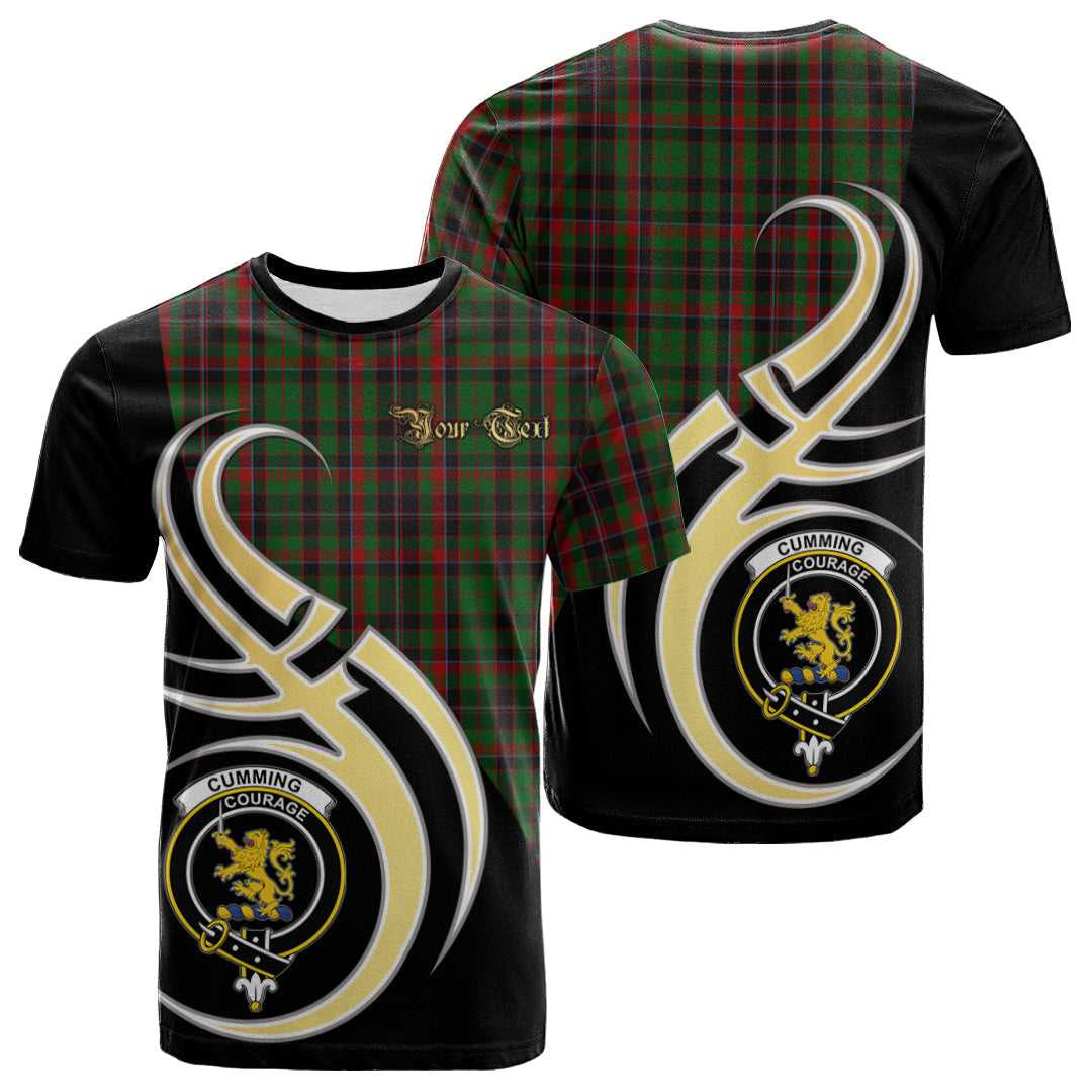Printivon Cumming Hunting Tartan Crest Believe In Me T Shirt