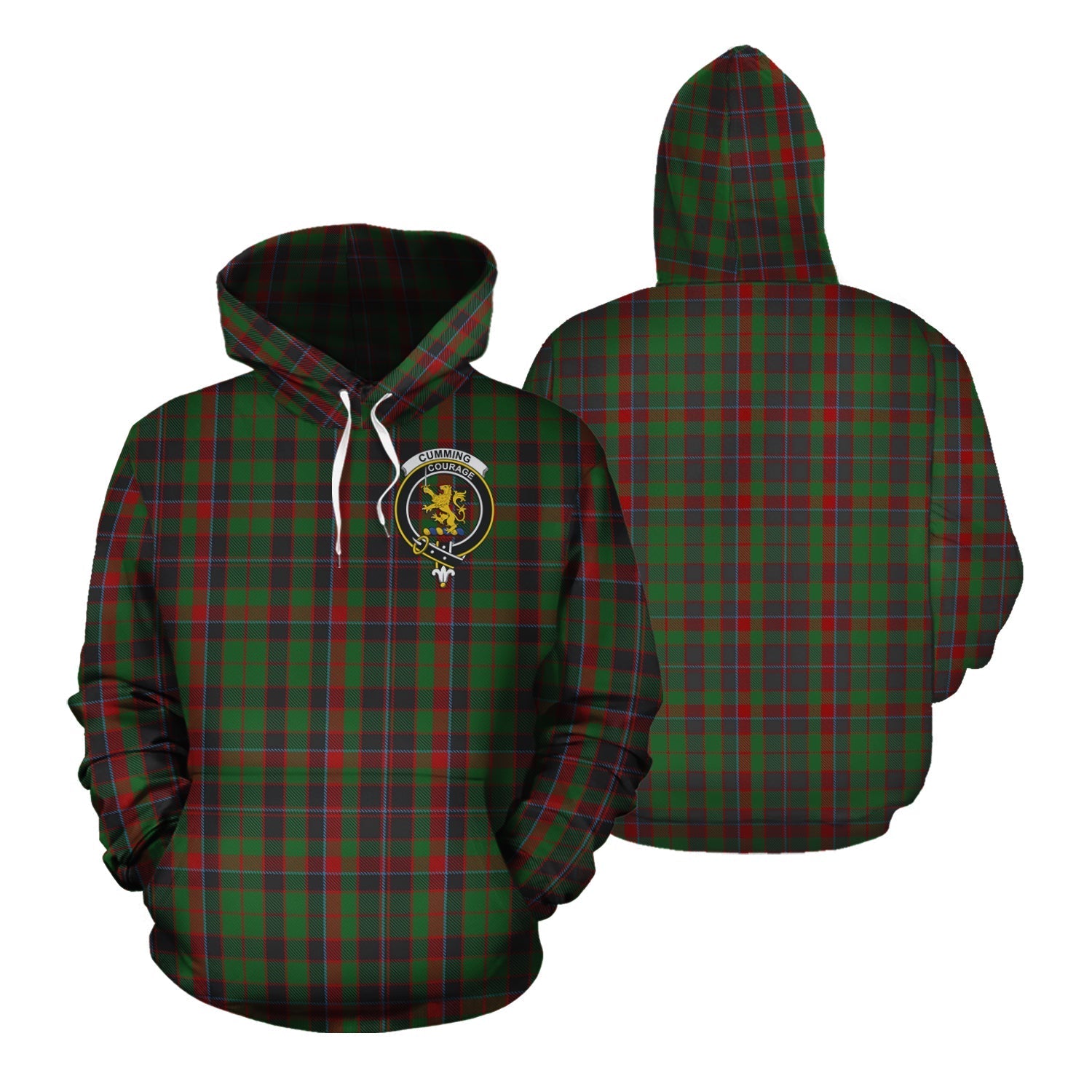 Printivon Cumming Hunting Tartan Hoodie
