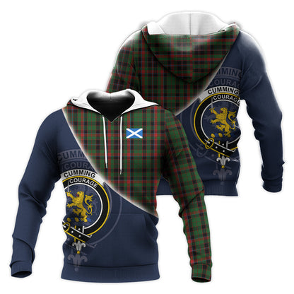 Printivon Cumming Hunting Tartan Scottish Crest Hoodie