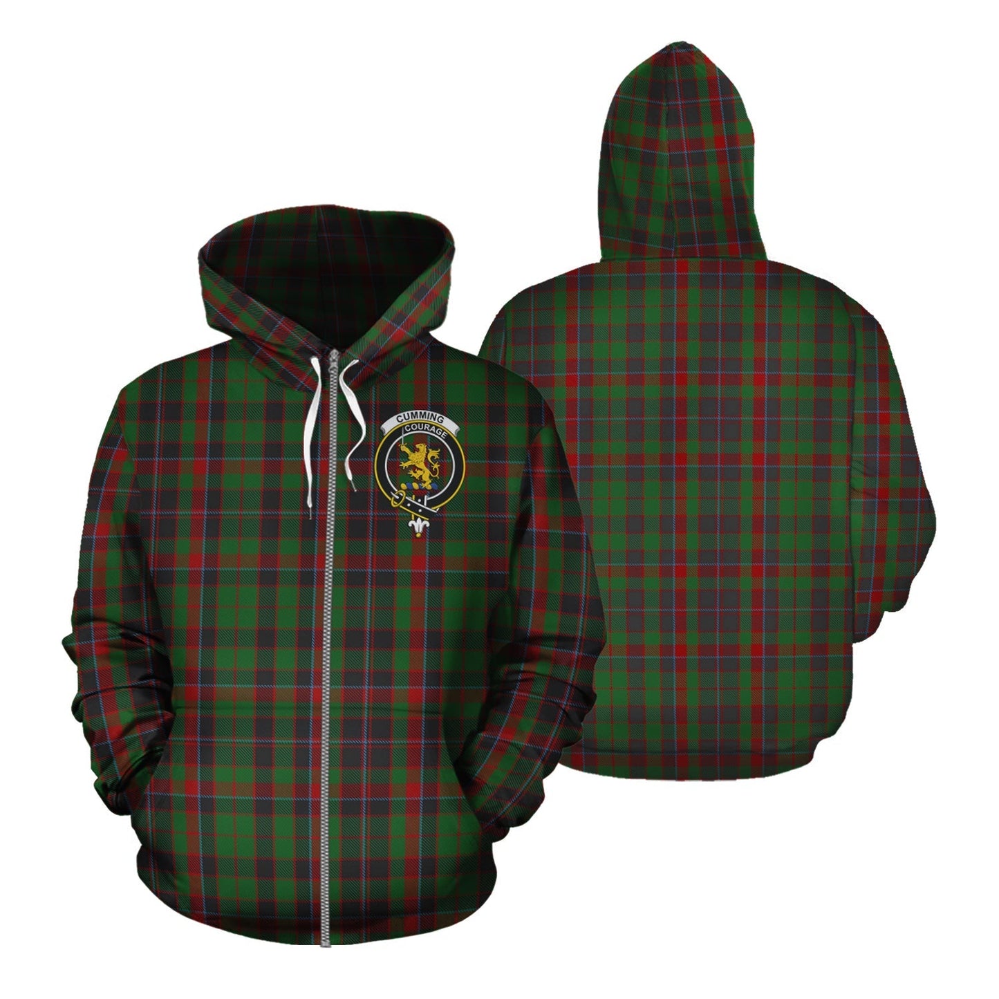 Printivon Cumming Hunting Tartan Hoodie