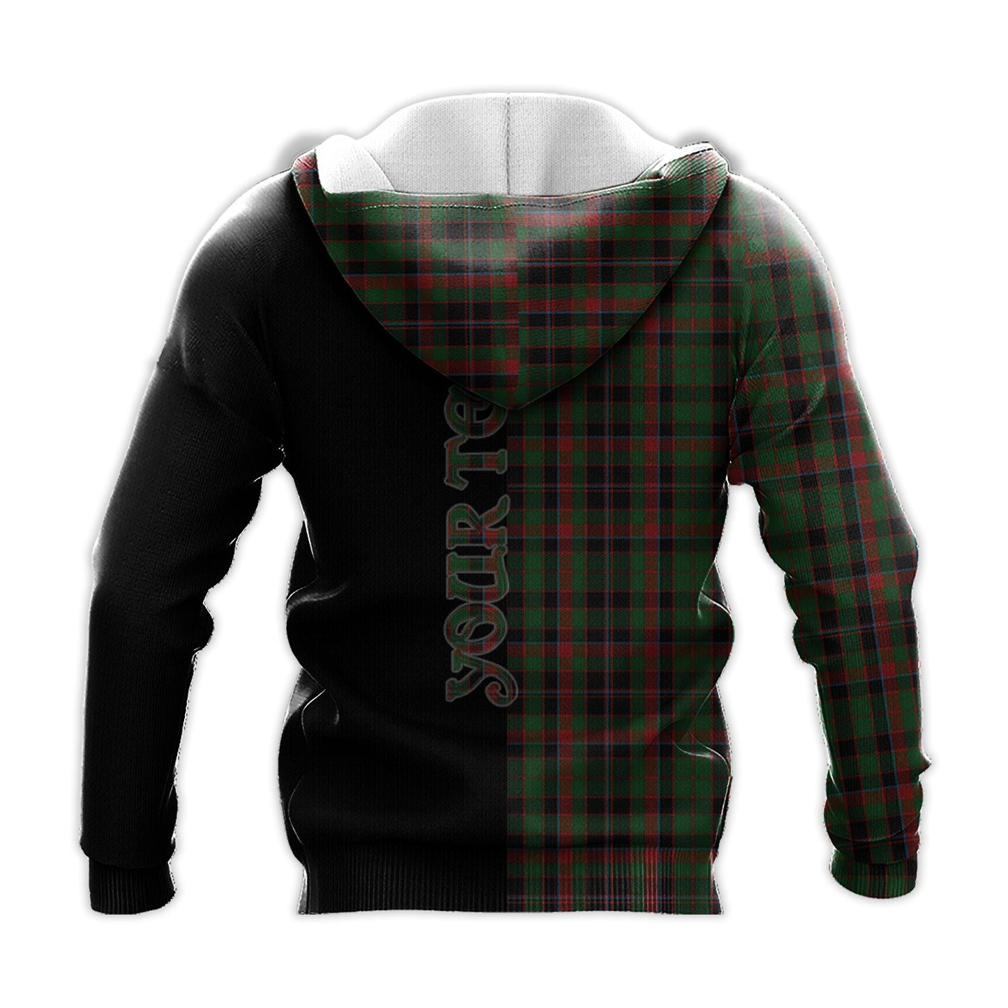 Printivon Cumming Hunting Tartan Personalize Half Hoodie