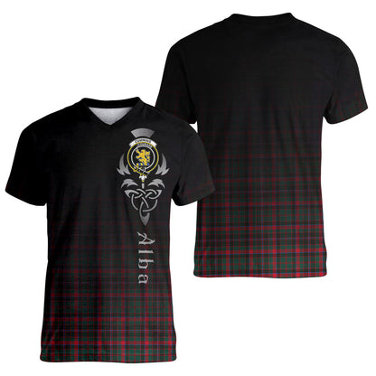 Printivon Cumming Hunting Modern Tartan Crest Alba Celtic T Shirt