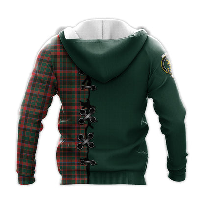 Printivon Cumming Hunting Modern Tartan Hoodie Lion Rampant And Celtic Thistle Style