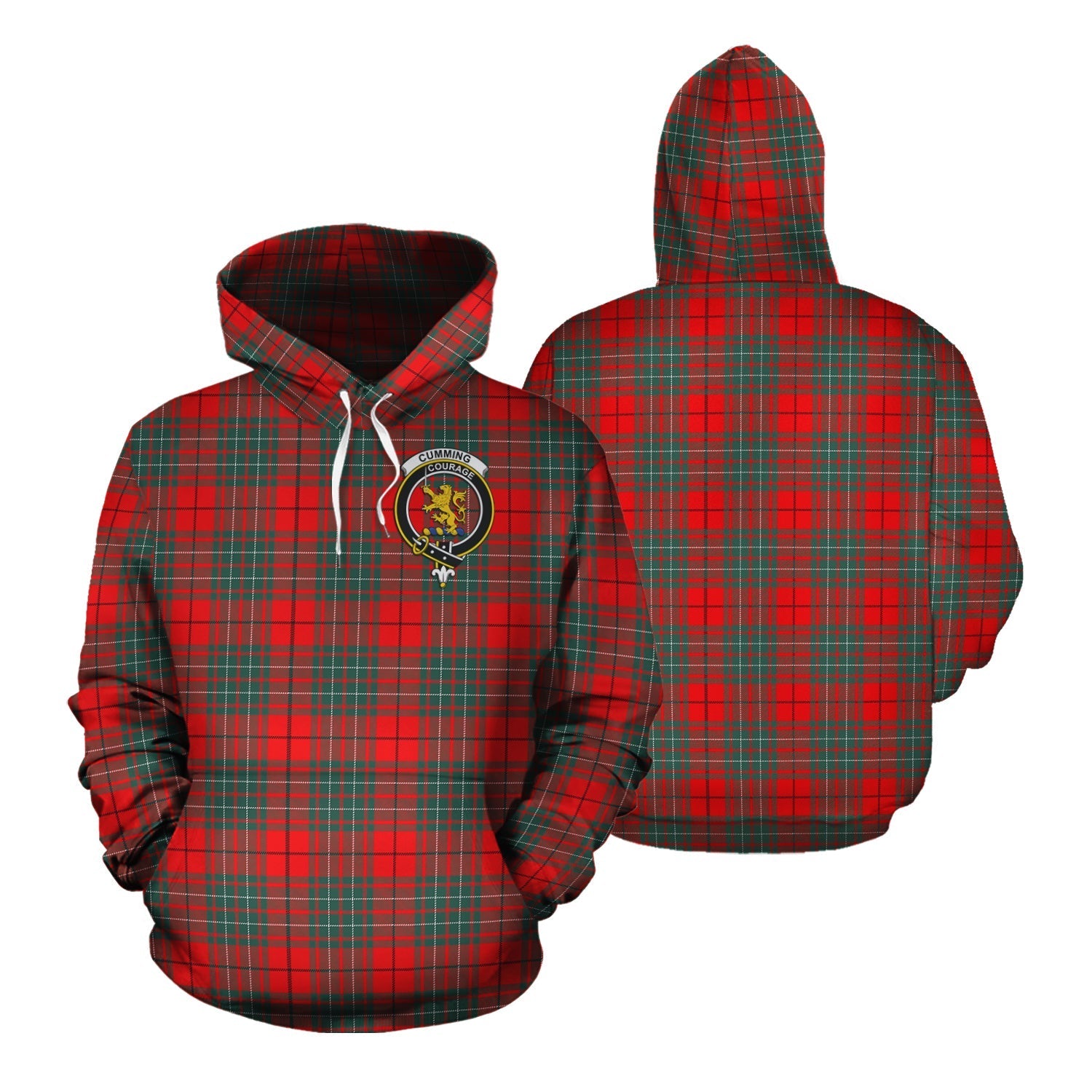 Printivon Cumming Modern Tartan Hoodie