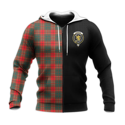 Printivon Cumming Modern Tartan Personalize Half Hoodie