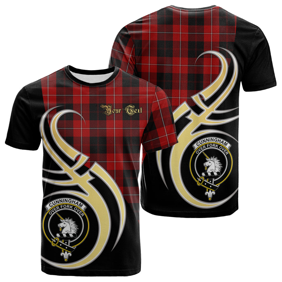 Printivon Cunningham Tartan Crest Believe In Me T Shirt