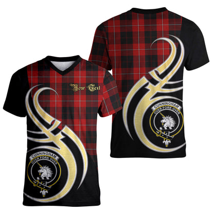 Printivon Cunningham Tartan Crest Believe In Me T Shirt