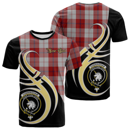 Printivon Cunningham Dress Tartan Crest Believe In Me T Shirt