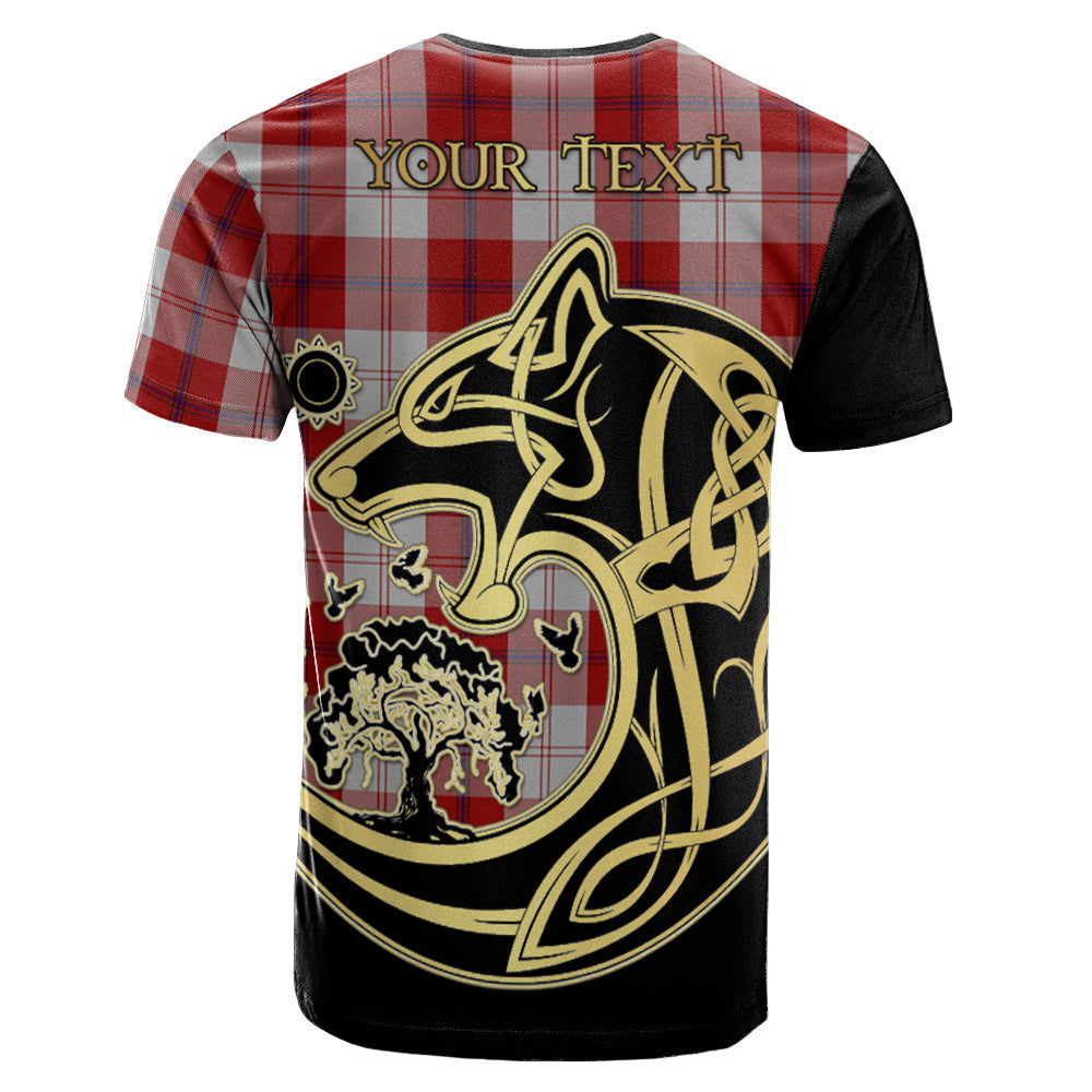 Printivon Cunningham Dress Crest Celtic Wolf Tartan T Shirt Custom Your Text