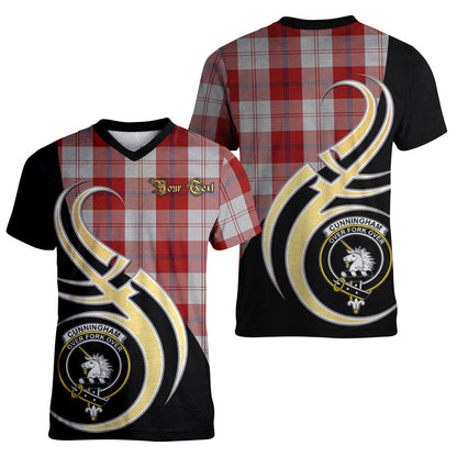 Printivon Cunningham Dress Tartan Crest Believe In Me T Shirt