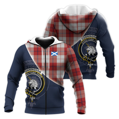 Printivon Cunningham Dress Tartan Scottish Crest Hoodie