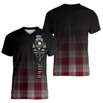 Printivon Cunningham Dress Tartan Crest Alba Celtic T Shirt