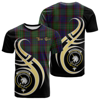 Printivon Cunningham Hunting Tartan Crest Believe In Me T Shirt