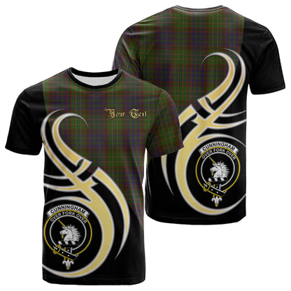 Printivon Cunningham Hunting Modern Tartan Crest Believe In Me T Shirt