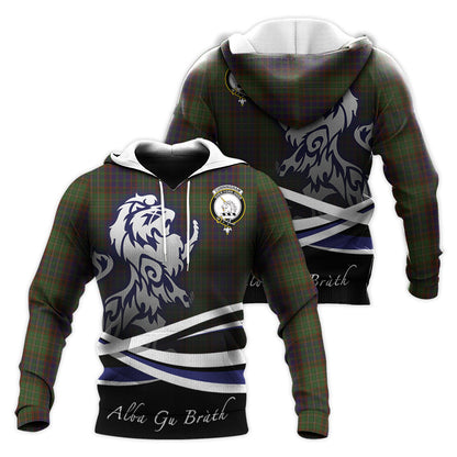 Printivon Cunningham Hunting Modern Tartan Scottish Lion Hoodie