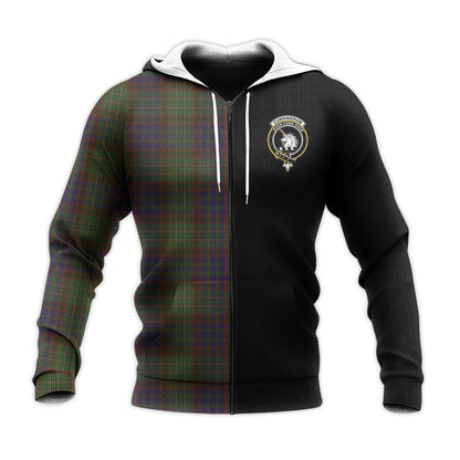 Printivon Cunningham Hunting Modern Tartan Personalize Half Hoodie