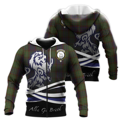 Printivon Cunningham Hunting Modern Tartan Scottish Lion Hoodie