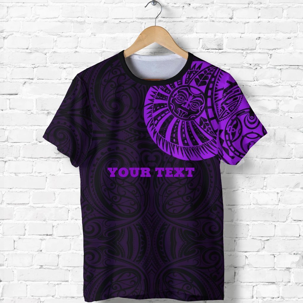 Maori Warrior Tattoo T Shirt Purple - Customized