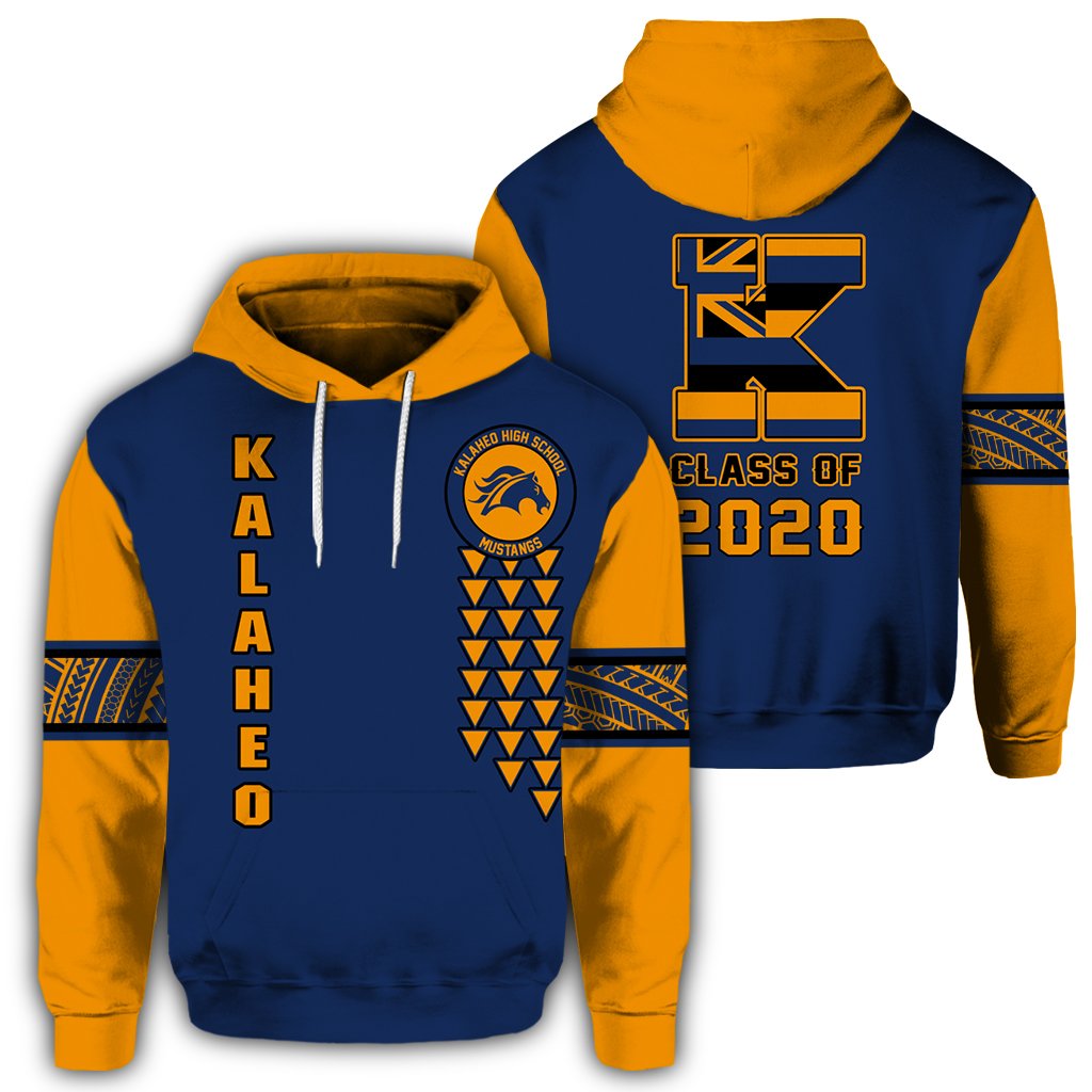 Custom Text Personalized Hawaii Hoodie Kalaheo High Custom Your Class Pullover Hoodie AH
