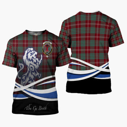 Printivon Crawford Clan Crest Alba Gu Brath T Shirt Scotland Gift