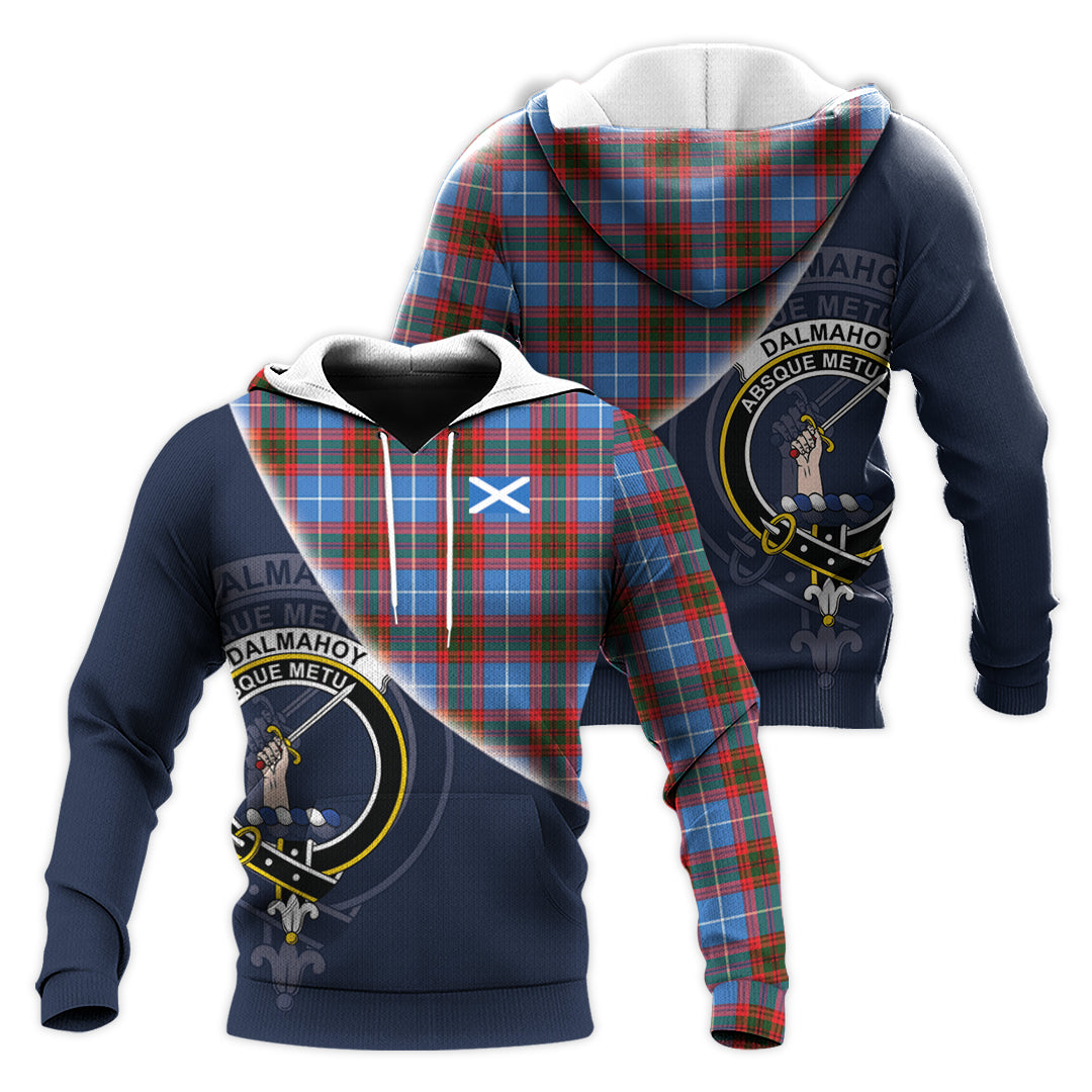 Printivon Dalmahoy Tartan Scottish Crest Hoodie