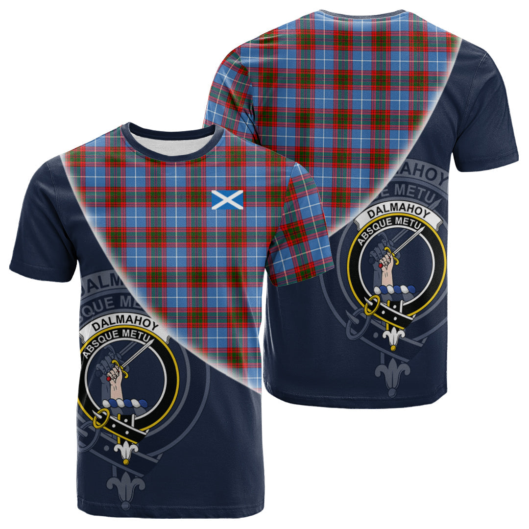 Printivon Dalmahoy Tartan Scottish Crest T Shirt