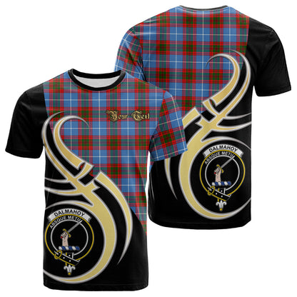 Printivon Dalmahoy Tartan Crest Believe In Me T Shirt