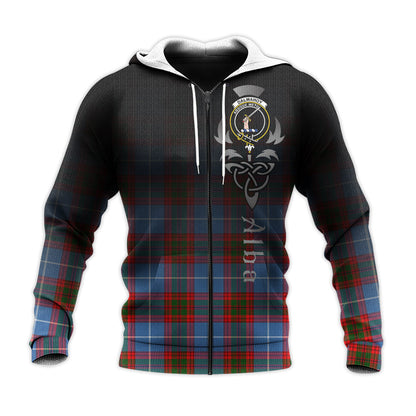 Printivon Dalmahoy Tartan Crest Alba Celtic Hoodie