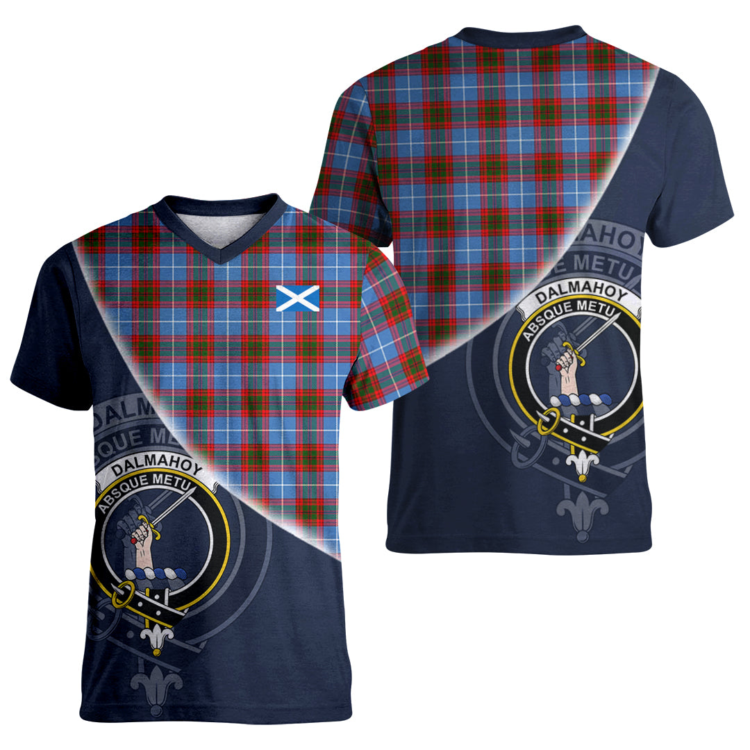 Printivon Dalmahoy Tartan Scottish Crest T Shirt
