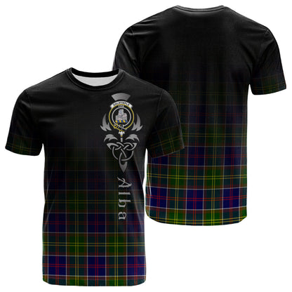 Printivon Dalrymple Tartan Crest Alba Celtic T Shirt