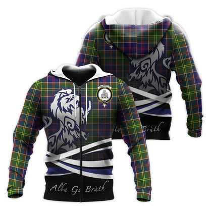 Printivon Dalrymple Tartan Scottish Lion Hoodie
