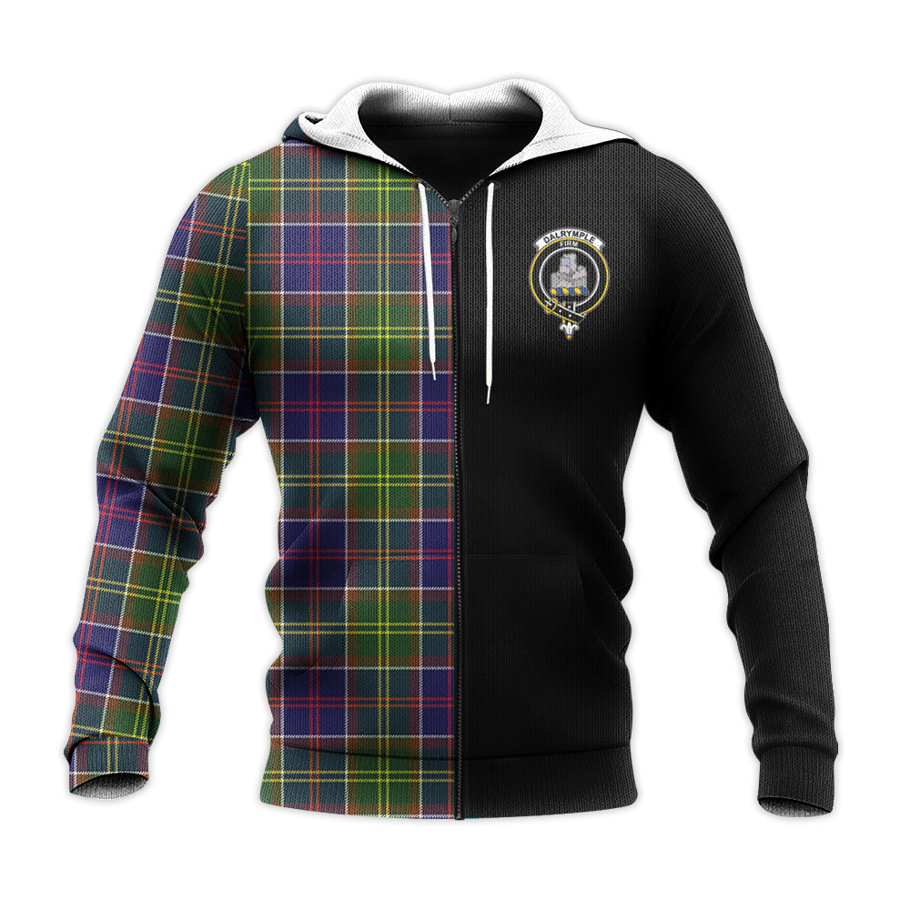 Printivon Dalrymple Tartan Personalize Half Hoodie