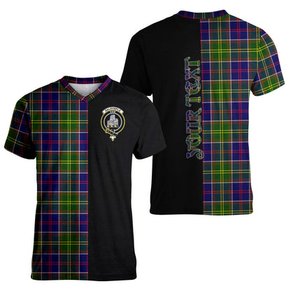 Printivon Dalrymple Tartan Personalize Half T shirt