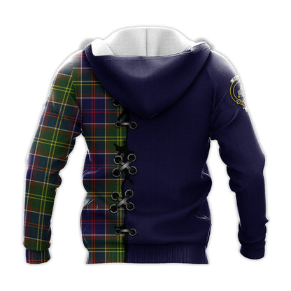 Printivon Dalrymple Tartan Hoodie Lion Rampant And Celtic Thistle Style