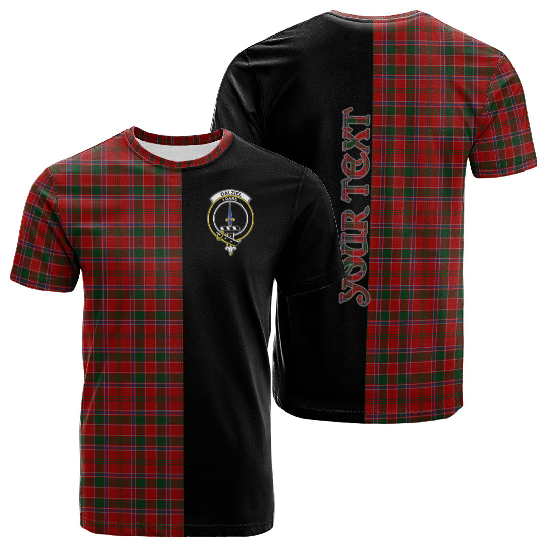 Printivon Dalziel Tartan Personalize Half T shirt