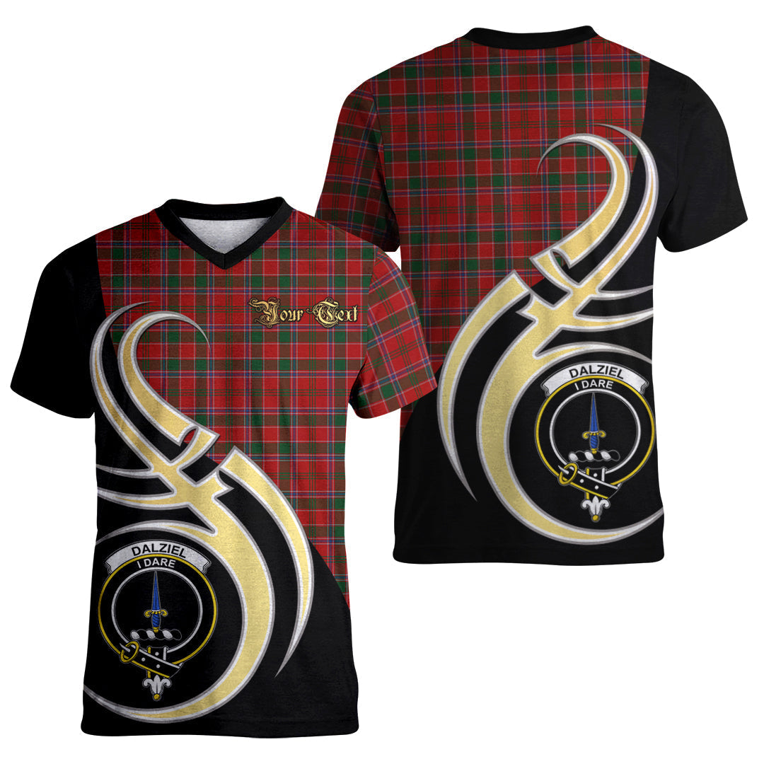 Printivon Dalziel Tartan Crest Believe In Me T Shirt