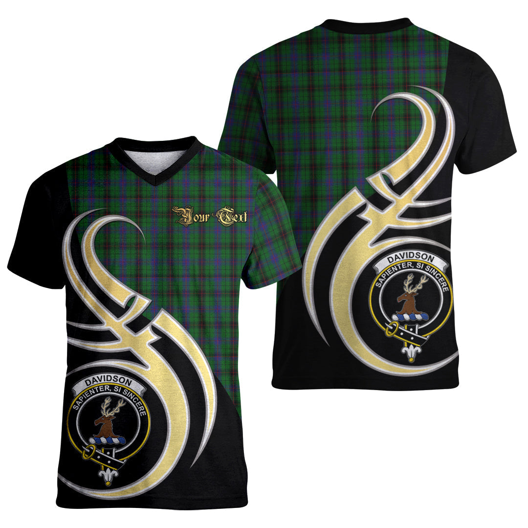 Printivon Davidson Tartan Crest Believe In Me T Shirt