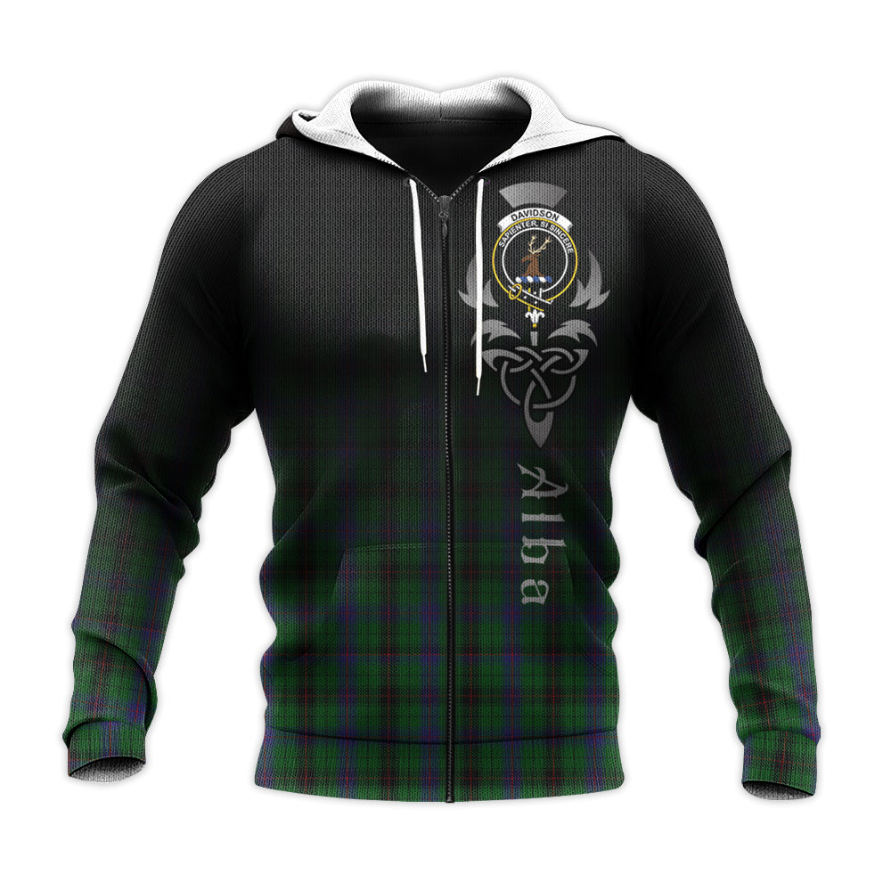 Printivon Davidson Tartan Crest Alba Celtic Hoodie
